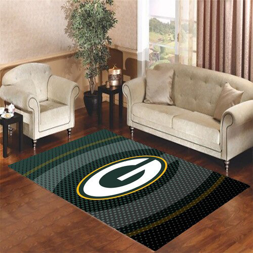 Green Bay Packers Rug NFL Area Rug Bedroom Rug Outdoor Rug Rectangle Carpet