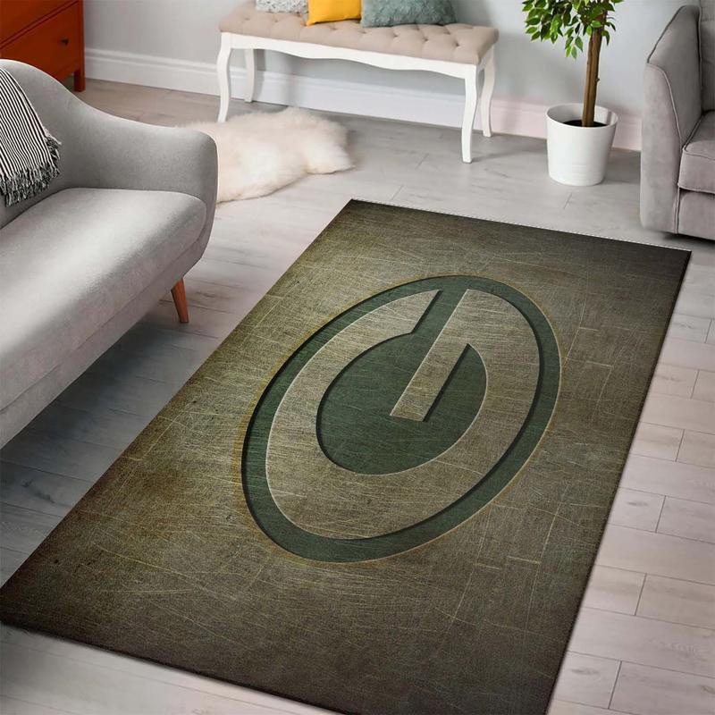 Green Bay Packers Area Rug NFL Area Rug Bedroom Rug Indoor Outdoor Rugs Rectangle Carpet