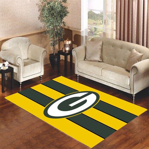 Green Bay Packers Rug NFL Area Rug Bedroom Rug Indoor Rug Rectangle Carpet
