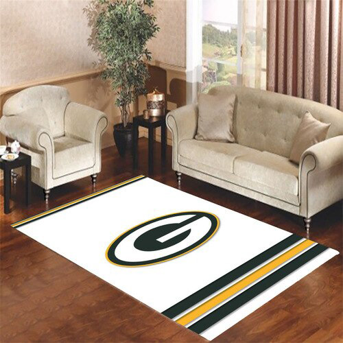 Green Bay Packers Rug NFL Area Rug Bedroom Area Rug Indoor Outdoor Rug Rectangle Carpet