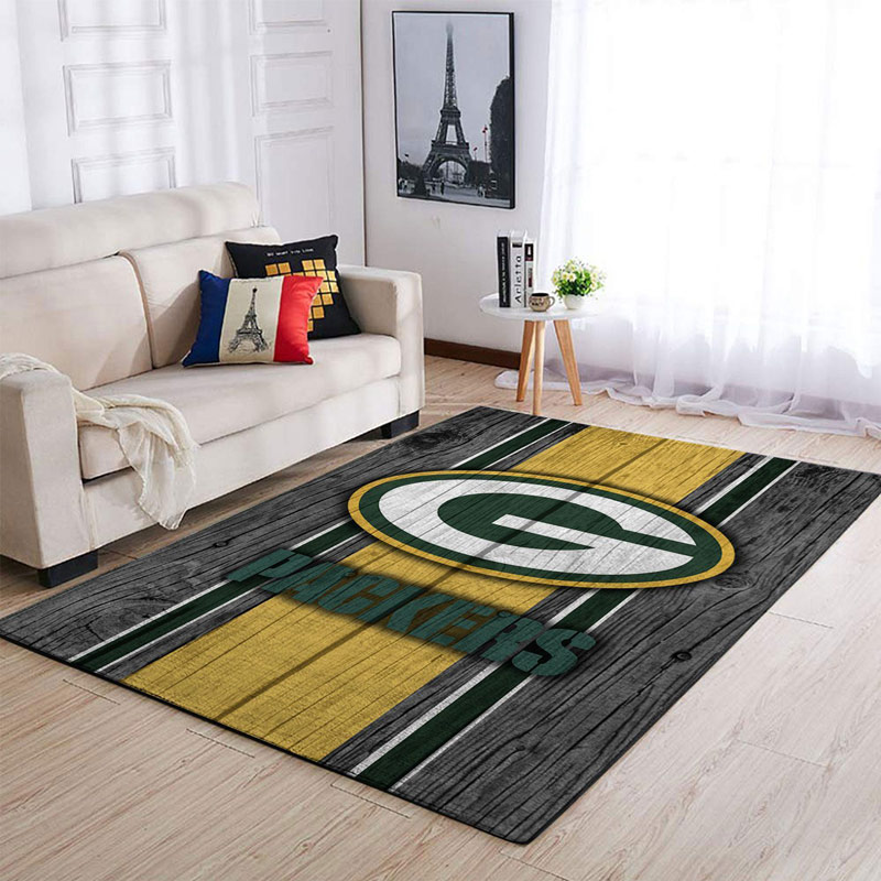 Green Bay Packers Rug NFL Area Rug Kitchen Rug Outdoor Rug Rectangle Carpet