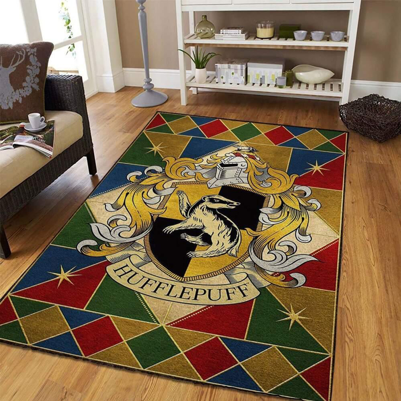 Helga Hufflepuff Harry Potter Area Rug Harry Potter Carpet Bathroom Rug Indoor Rug