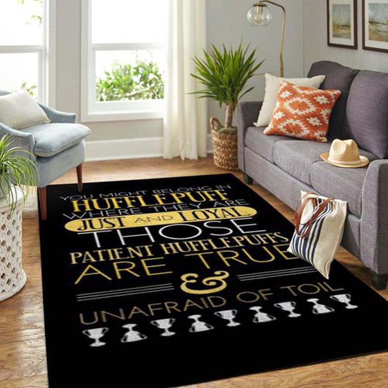 Helga Hufflepuff Harry Potter Area Rug Harry Potter Carpet Bedroom Rug Indoor Rugs