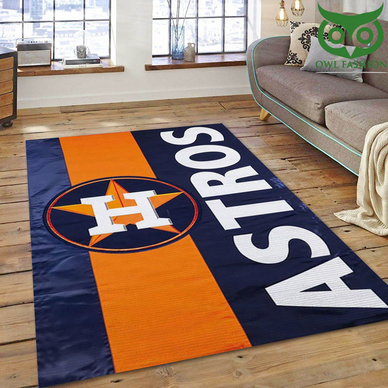 Houston Astros Rug MLB Area Rug Dining Room Rug Outdoor Rugs Rectangle Carpet