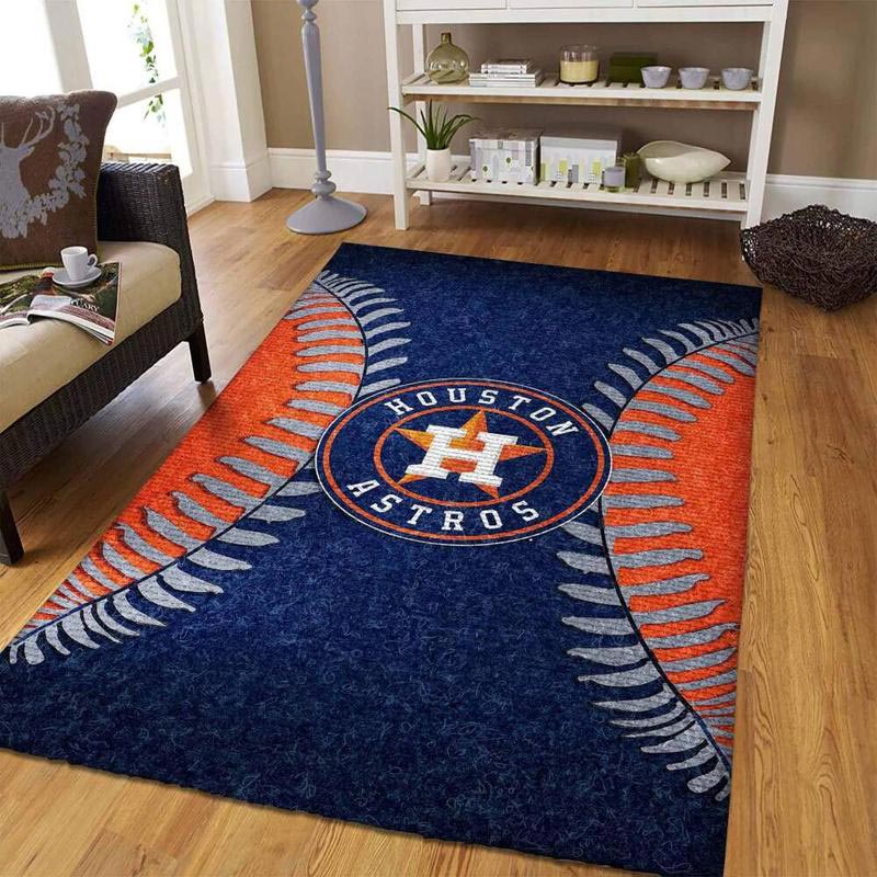 Houston Astros Area Rug MLB Area Rug Bathroom Rugs Indoor Outdoor Rugs Rectangle Carpet