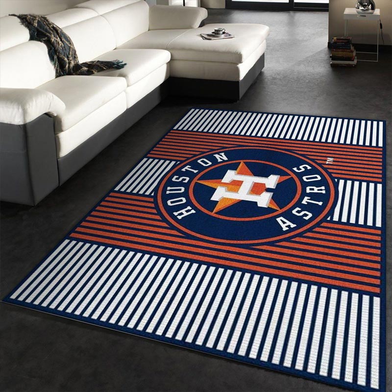 Houston Astros Area Rug MLB Area Rug Bathroom Rug Outdoor Rug Rectangle Carpet