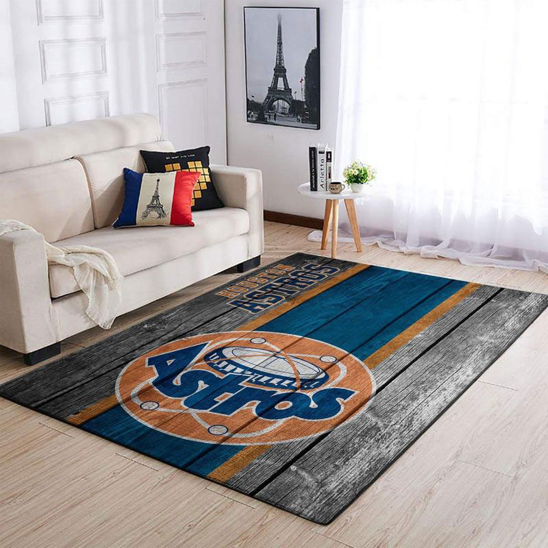 Houston Astros Rug MLB Area Rug Dining Room Rug Indoor Rugs Rectangle Carpet