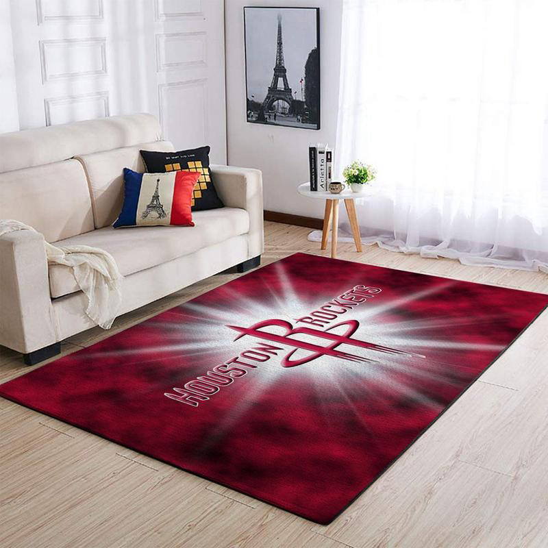 Houston Rockets Rug NBA Area Rug Dining Room Rugs Indoor Outdoor Rugs Rectangle Carpet