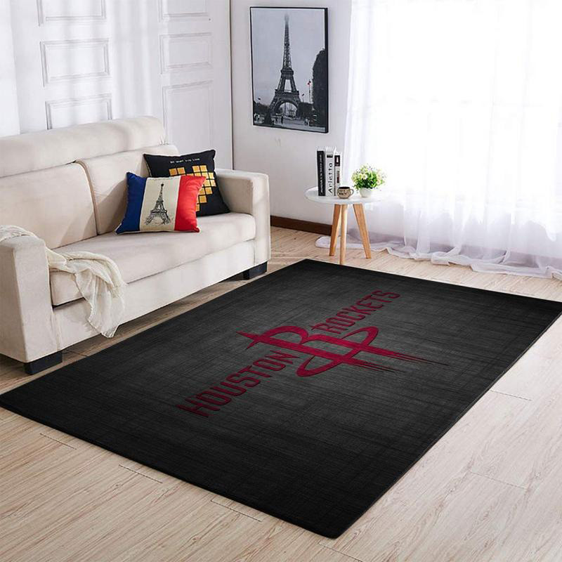 Houston Rockets Area Rug NBA Area Rug Bathroom Rugs Indoor Outdoor Rugs Rectangle Carpet