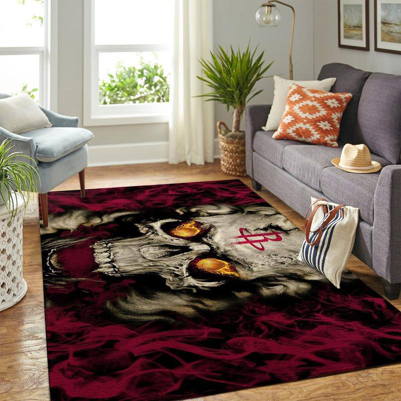 Houston Rockets Area Rug NBA Area Rug Bedroom Area Rug Outdoor Rug Rectangle Carpet