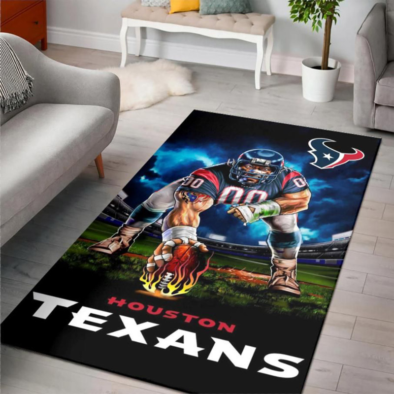 Houston Texans Rug NFL Area Rug Living Room Rug Outdoor Rugs Rectangle Carpet