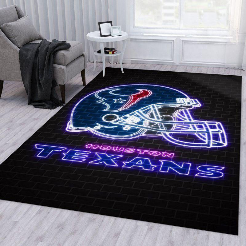 Houston Texans Area Rug NFL Area Rug Bathroom Rugs Indoor Rugs Rectangle Carpet