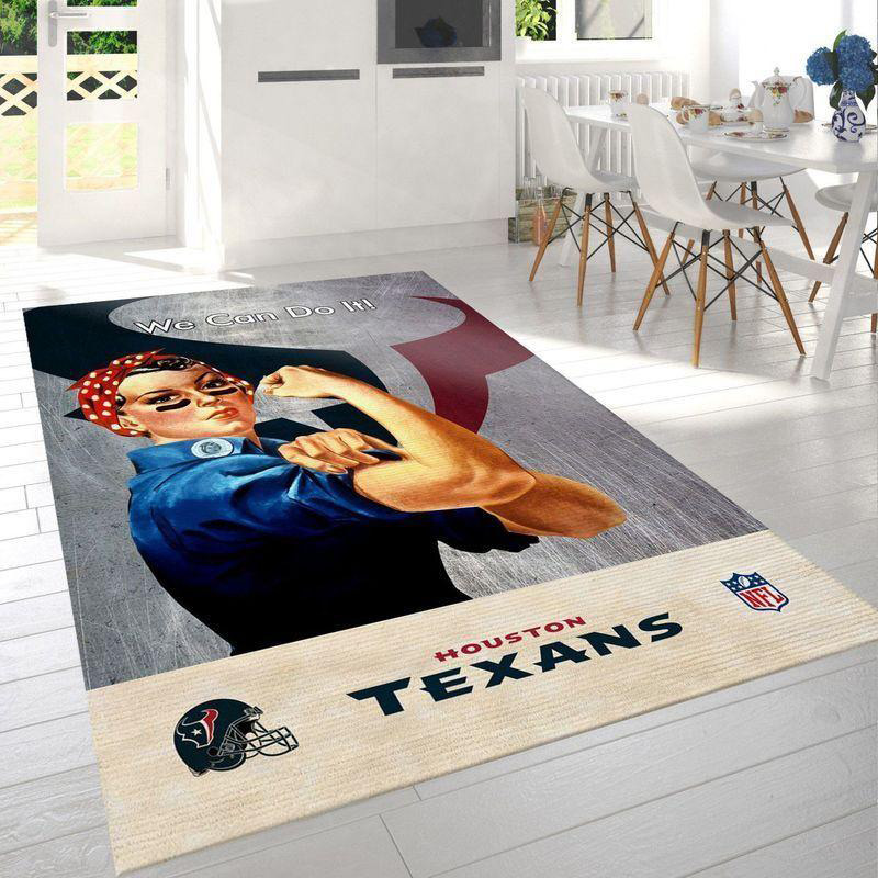 Houston Texans Rug NFL Area Rug Dining Room Rug Outdoor Rug Rectangle Carpet