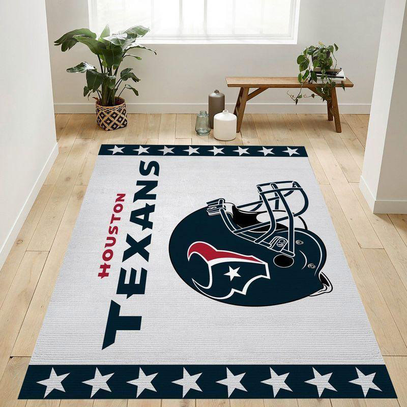 Houston Texans Rug NFL Area Rug Dining Room Rug Indoor Rug Rectangle Carpet