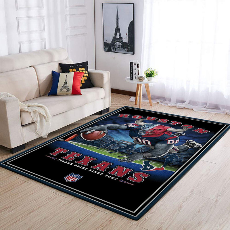 Houston Texans Area Rug NFL Area Rug Bathroom Rug Indoor Outdoor Rugs Rectangle Carpet