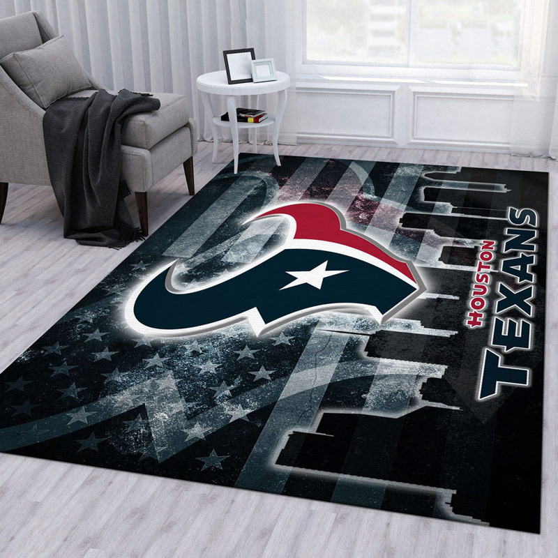 Houston Texans Rug NFL Area Rug Bedroom Area Rug Indoor Outdoor Rugs Rectangle Carpet