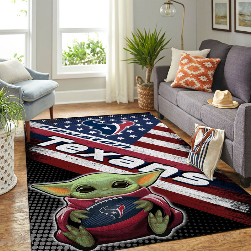 Houston Texans Rug NFL Area Rug Kitchen Rug Indoor Rugs Rectangle Carpet