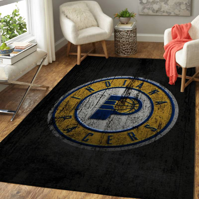 Indiana Pacers Area Rug NBA Area Rug Bedroom Area Rug Outdoor Rug Rectangle Carpet
