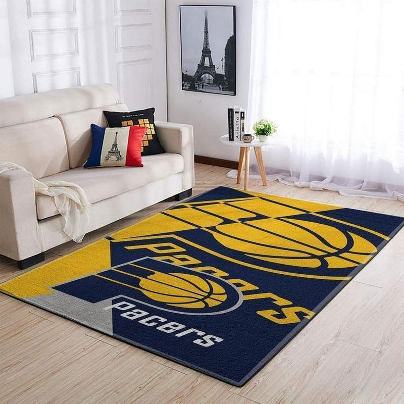 Indiana Pacers Area Rug NBA Area Rug Bedroom Area Rug Outdoor Rug Rectangle Carpet