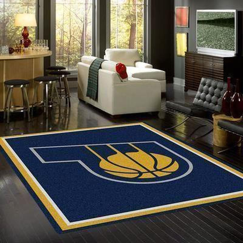 Indiana Pacers Rug NBA Area Rug Dining Room Rugs Indoor Outdoor Rugs Rectangle Carpet