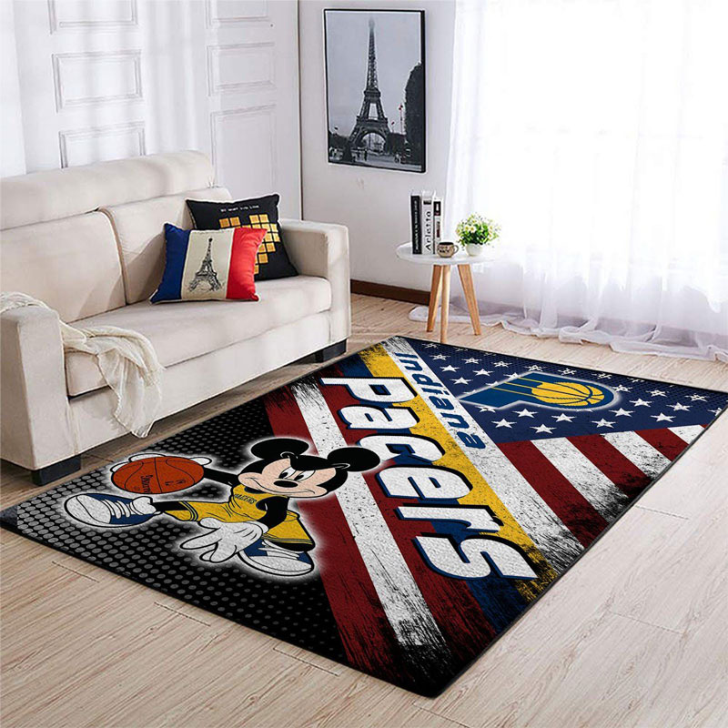 Indiana Pacers Rug NBA Area Rug Bedroom Area Rug Indoor Outdoor Rugs Rectangle Carpet