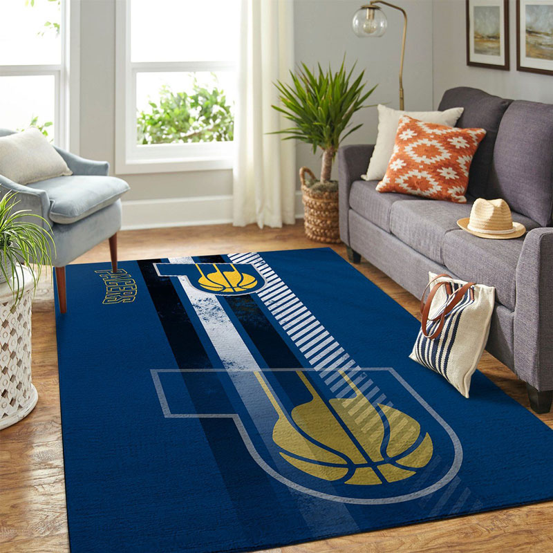 Indiana Pacers Area Rug NBA Area Rug Bedroom Rug Indoor Outdoor Rug Rectangle Carpet