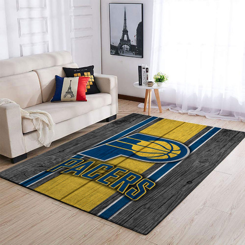 Indiana Pacers Area Rug NBA Area Rug Bathroom Rugs Indoor Outdoor Rug Rectangle Carpet