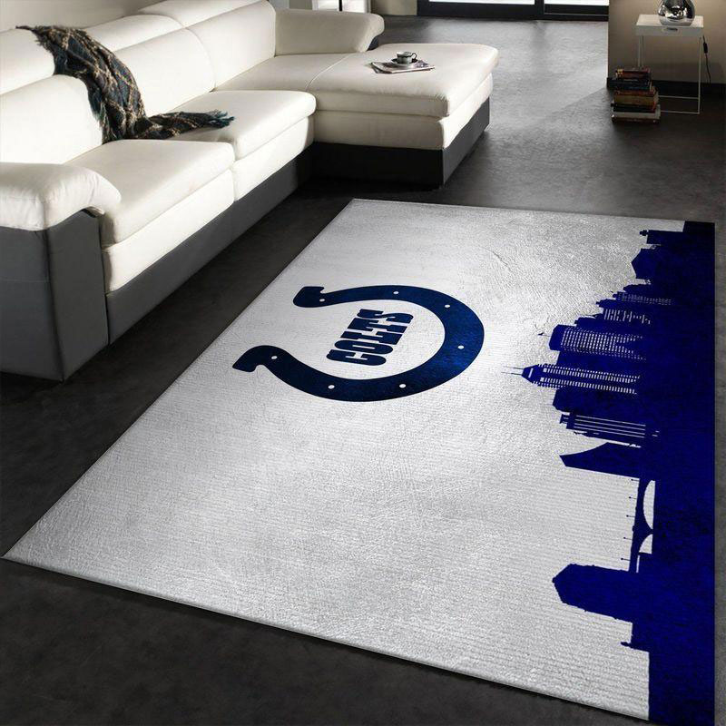 Indianapolis Colts Area Rug NFL Area Rug Bathroom Rugs Outdoor Rug Rectangle Carpet