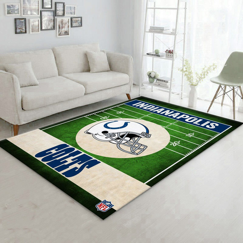 Indianapolis Colts Area Rug NFL Area Rug Kitchen Rug Indoor Rugs Rectangle Carpet