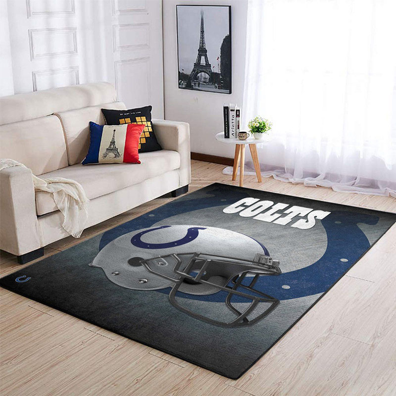 Indianapolis Colts Rug NFL Area Rug Living Room Area Rug Indoor Outdoor Rugs Rectangle Carpet