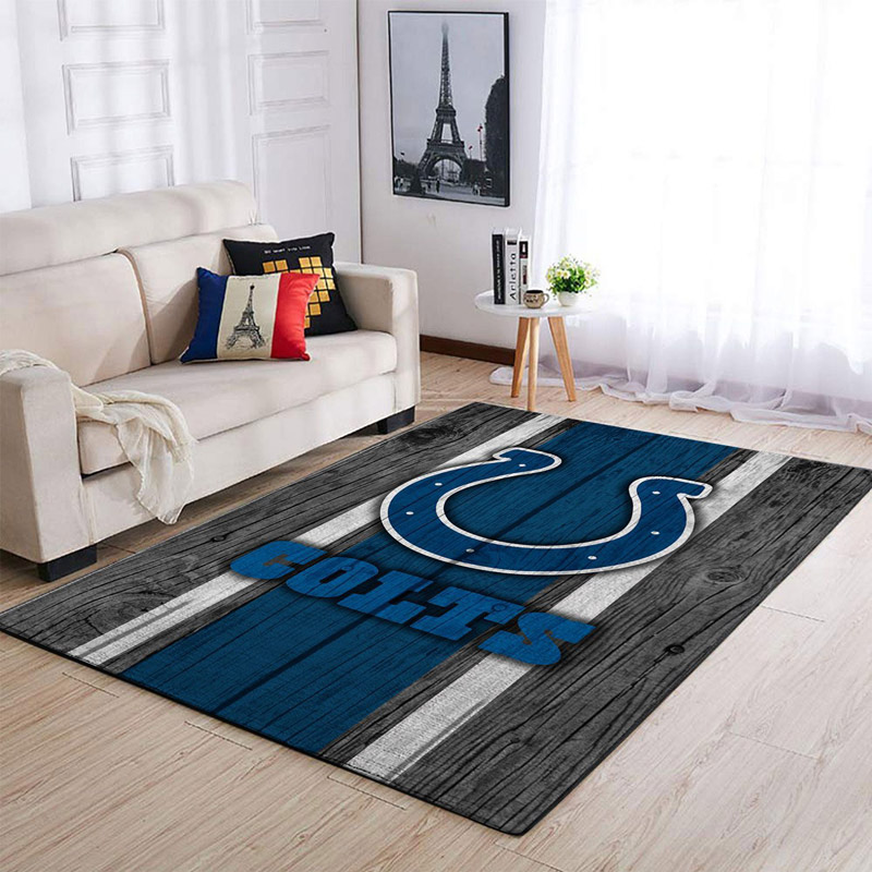 Indianapolis Colts Area Rug NFL Area Rug Bedroom Area Rug Outdoor Rugs Rectangle Carpet