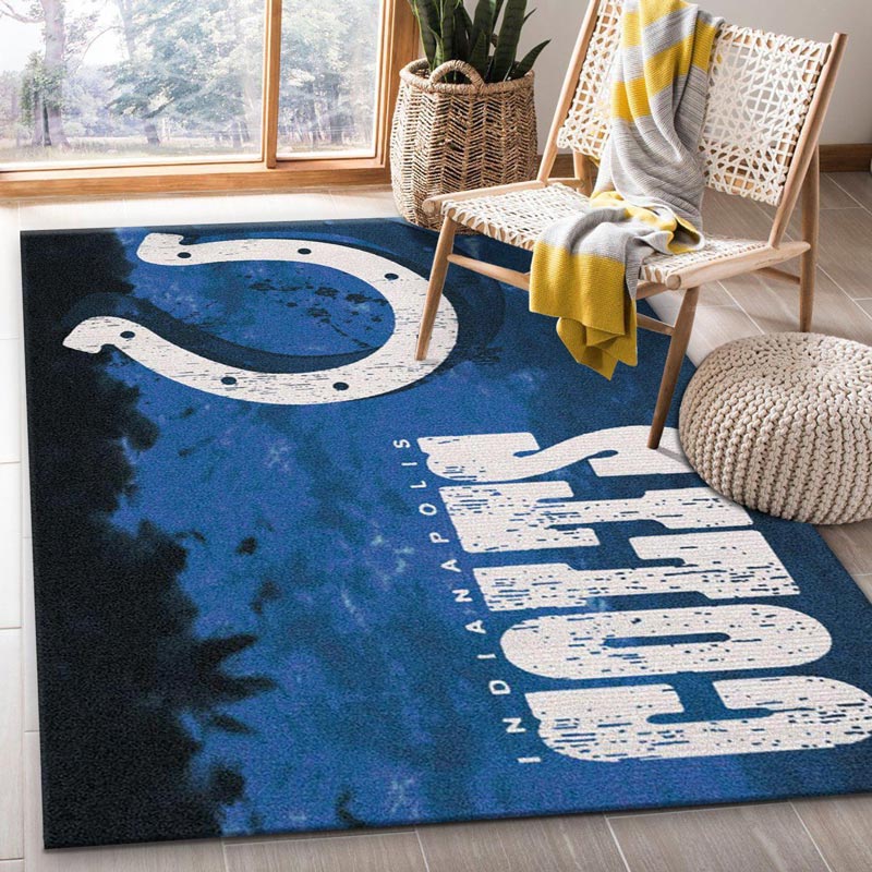 Indianapolis Colts Area Rug NFL Area Rug Kitchen Rug Outdoor Rug Rectangle Carpet