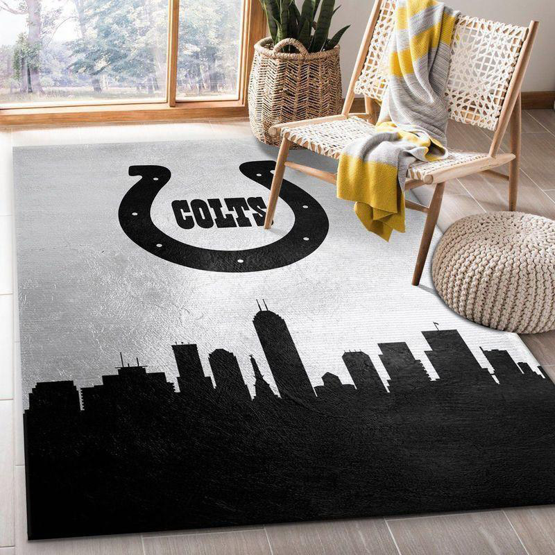 Indianapolis Colts Area Rug NFL Area Rug Bedroom Rug Outdoor Rug Rectangle Carpet