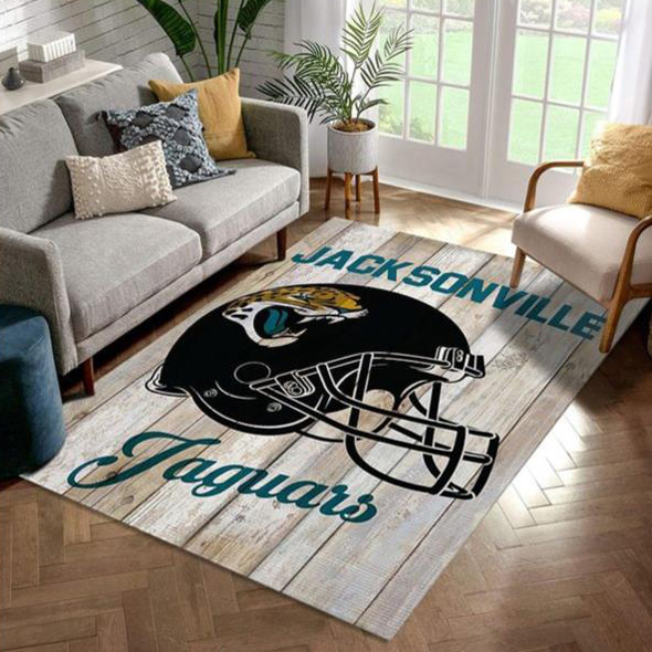 Jacksonville Jaguars Rug NFL Area Rug Bedroom Area Rug Indoor Outdoor Rug Rectangle Carpet