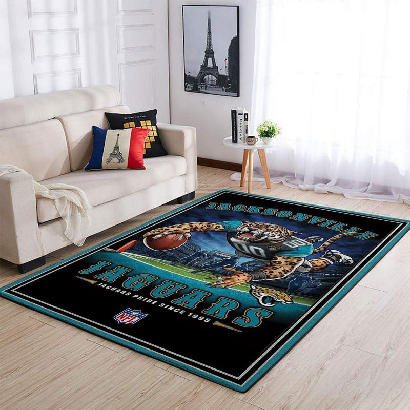 Jacksonville Jaguars Rug NFL Area Rug Living Room Area Rug Indoor Outdoor Rug Rectangle Carpet
