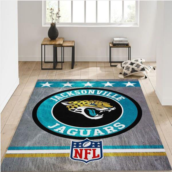 Jacksonville Jaguars Area Rug NFL Area Rug Living Room Rug Outdoor Rug Rectangle Carpet