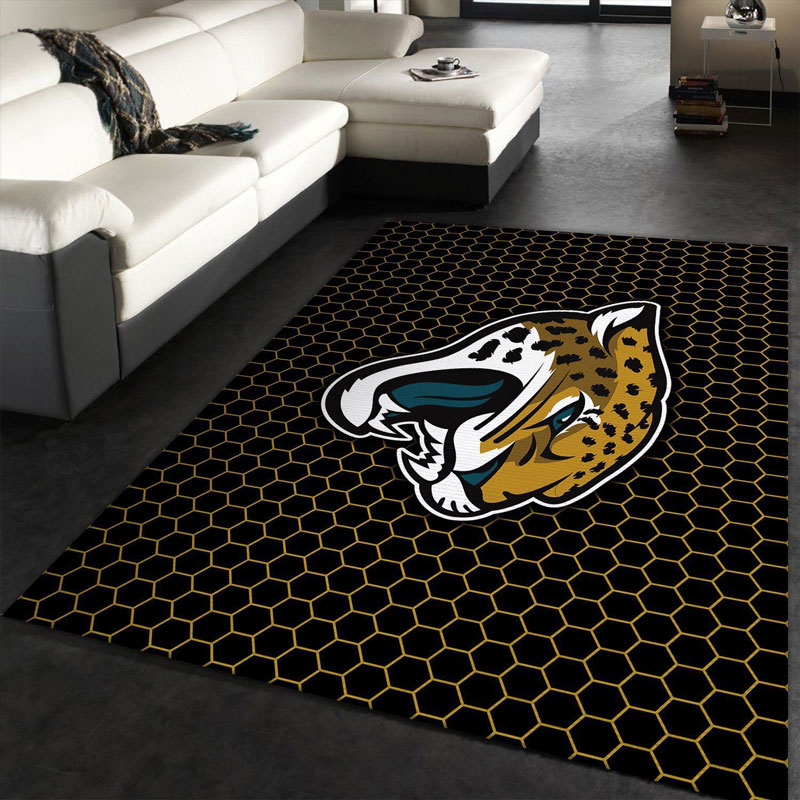 Jacksonville Jaguars Area Rug NFL Area Rug Kitchen Rug Outdoor Rug Rectangle Carpet