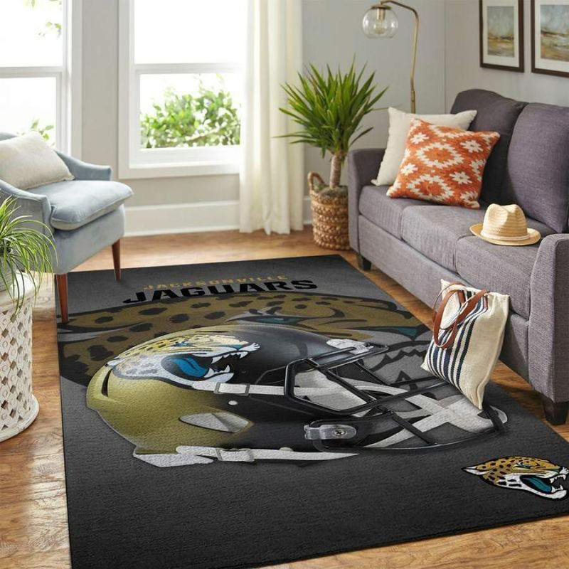 Jacksonville Jaguars Rug NFL Area Rug Bathroom Rug Outdoor Rug Rectangle Carpet