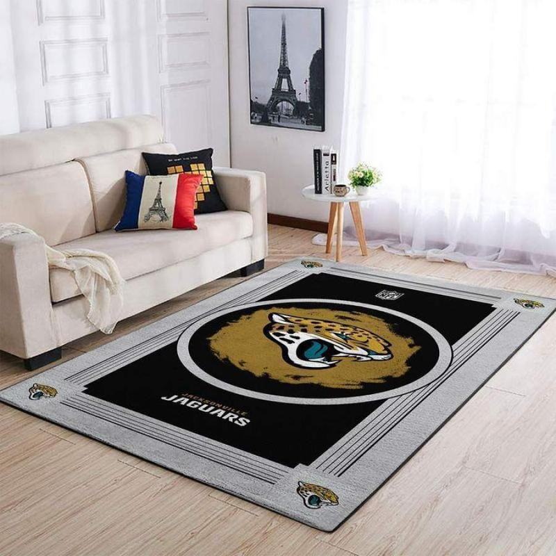 Jacksonville Jaguars Rug NFL Area Rug Living Room Rug Outdoor Rugs Rectangle Carpet