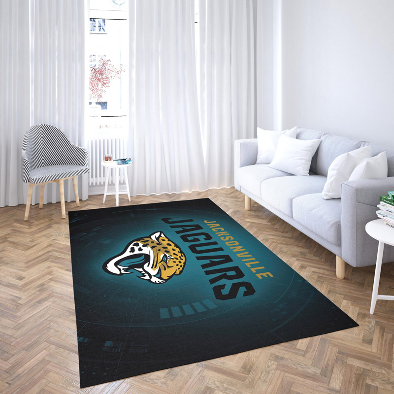 Jacksonville Jaguars Rug NFL Area Rug Bathroom Rugs Indoor Outdoor Rug Rectangle Carpet