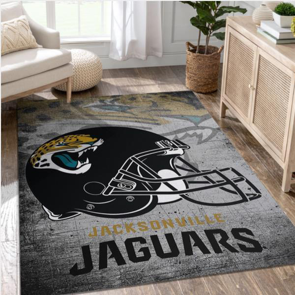 Jacksonville Jaguars Rug NFL Area Rug Bathroom Rug Indoor Outdoor Rug Rectangle Carpet