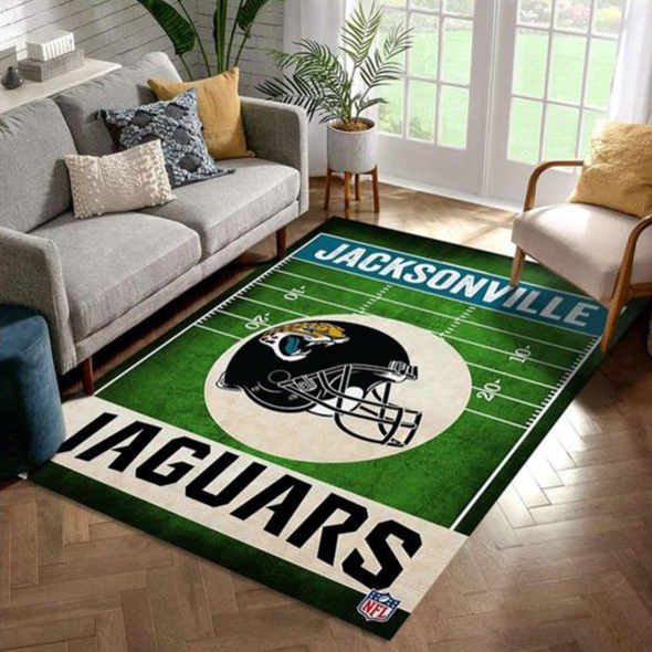 Jacksonville Jaguars Rug NFL Area Rug Living Room Area Rug Outdoor Rugs Rectangle Carpet