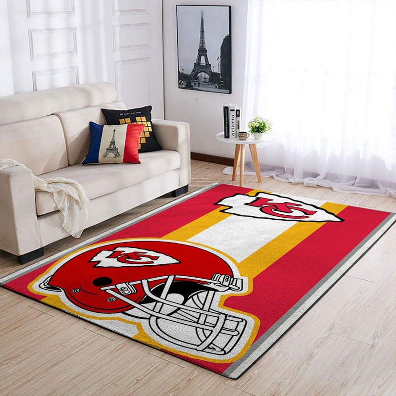 Kansas City Chiefs Rug NFL Area Rug Bedroom Area Rug Outdoor Rugs Rectangle Carpet