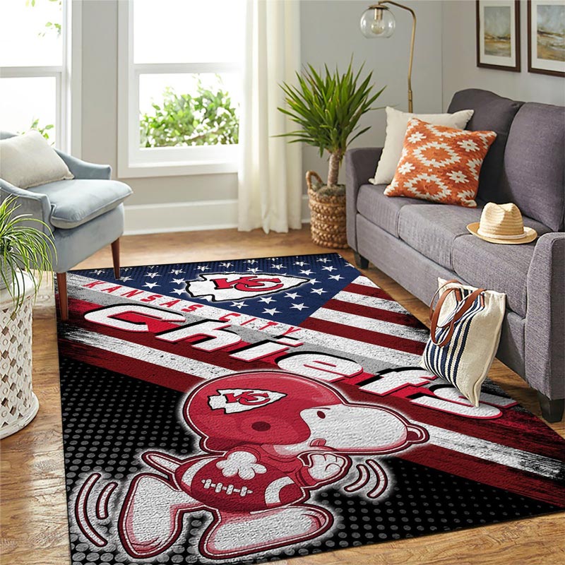 Kansas City Chiefs Area Rug NFL Area Rug Bedroom Area Rug Outdoor Rug Rectangle Carpet