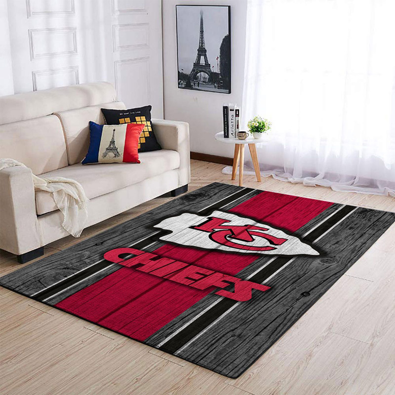 Kansas City Chiefs Rug NFL Area Rug Dining Room Rug Outdoor Rugs Rectangle Carpet