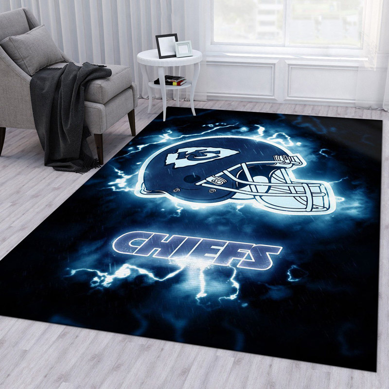 Kansas City Chiefs Rug NFL Area Rug Dining Room Rugs Outdoor Rug Rectangle Carpet