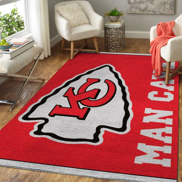 Kansas City Chiefs Rug NFL Area Rug Kitchen Rug Indoor Rugs Rectangle Carpet