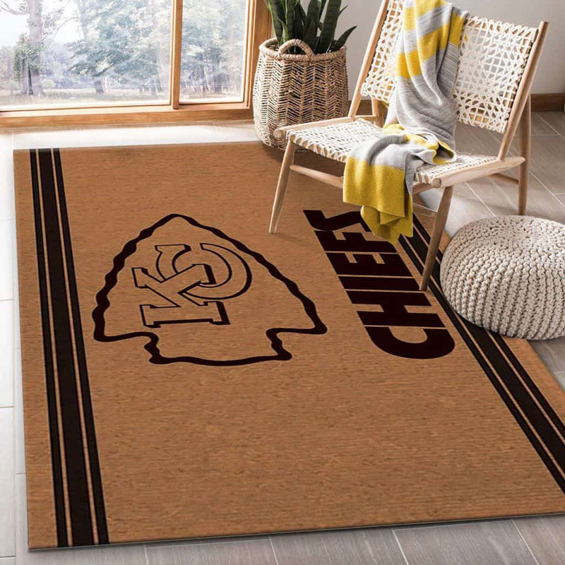 Kansas City Chiefs Area Rug NFL Area Rug Bedroom Rug Indoor Rug Rectangle Carpet