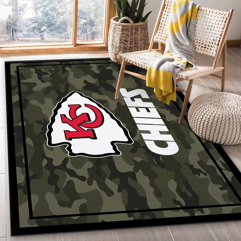 Kansas City Chiefs Area Rug NFL Area Rug Bathroom Rugs Outdoor Rug Rectangle Carpet
