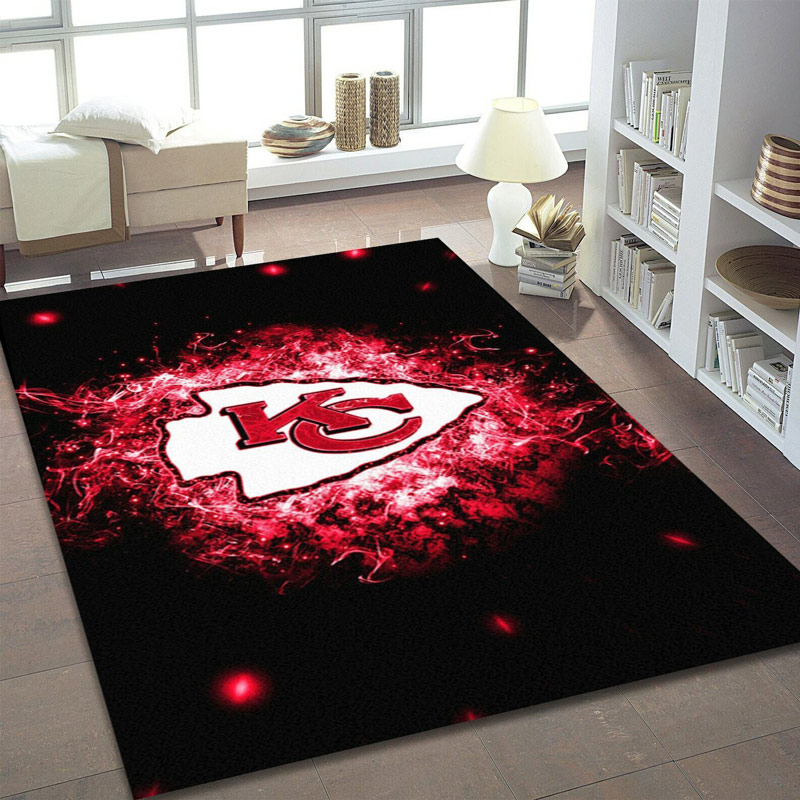 Kansas City Chiefs Rug NFL Area Rug Bedroom Rug Outdoor Rug Rectangle Carpet